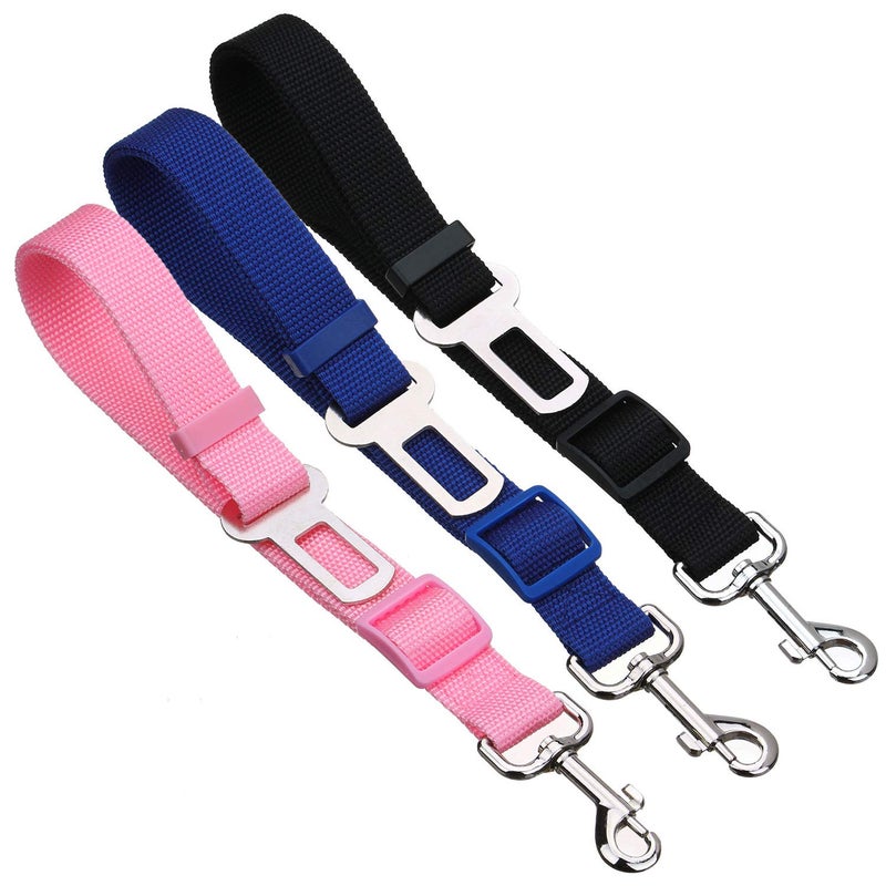 Elisel Elisel 2 Packs Adjustable Length Pet Dog Cat car seat Belt Pet seat Belt Pet Accessories for Dogs Cats and Pets (Black) - Image 5